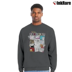 Men’s The Era Cat Version Concert Edition for Cat Lovers Crewneck Sweatshirt in charcoal | Cozy Fabric, Clean Style