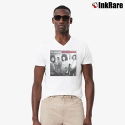 Men’s The Essential REO Speedwagon V-Neck Tee in white | Sharp, Breathable, Everyday Staple