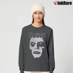 Women’s The Exorcist Captain Howdy Horror Long-Sleeve Top in charcoal | Sleek, Versatile, All-Season