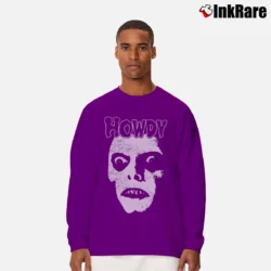Men’s The Exorcist Captain Howdy Horror Long-Sleeve Shirt in purple | Sleek, Lightweight, Year-Round Wear