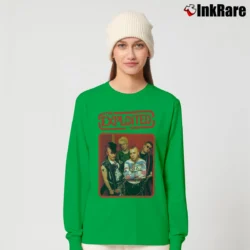 Women’s the exploited london poster punk band Long-Sleeve Top in irish green | Sleek, Versatile, All-Season