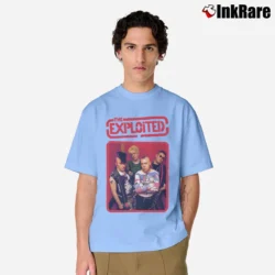 Men’s the exploited london poster punk band Classic T-Shirt in light blue | Soft, Breathable Everyday Wear