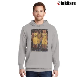 Men’s The Fab Five Michigan for College Basketball Fans Pullover Hoodie in sport grey | Cozy, Durable, Modern Fit