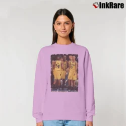 Women’s The Fab Five Michigan for College Basketball Fans Relaxed Sweatshirt in light pink | Soft, Laid-Back Vibe