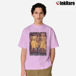 Men’s The Fab Five Michigan for College Basketball Fans Classic T-Shirt in light pink | Soft, Breathable Everyday Wear