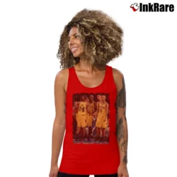Women’s The Fab Five Michigan for College Basketball Fans Tank Top in red | Lightweight, Movement-Friendly