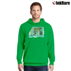Men’s The Far Side Cat Trap Gary Larsen Classic Pullover Hoodie in irish green | Cozy, Durable, Modern Fit