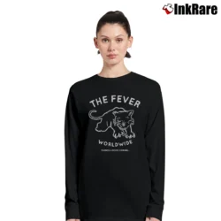 Women’s The Fever 333 Cat Fever Graphic Long-Sleeve Top in black | Sleek, Versatile, All-Season