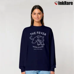 Women’s The Fever 333 Cat Fever Graphic Relaxed Sweatshirt in navy | Soft, Laid-Back Vibe
