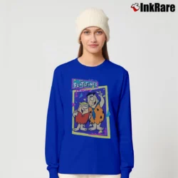 Women’s The Flintstones Classic Cartoon Long-Sleeve Top in royal blue | Sleek, Versatile, All-Season