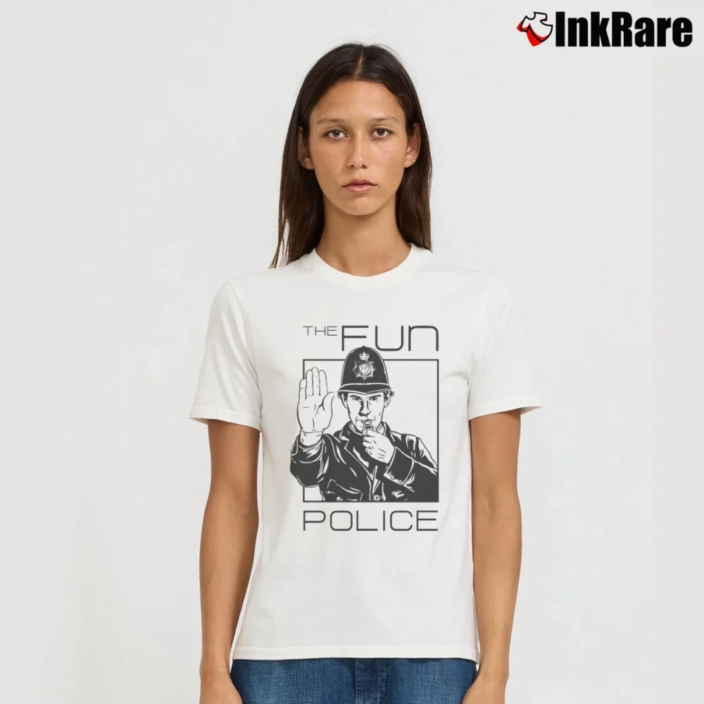 Women’s The Fun Police Signature T-Shirt in white | Soft, Flattering Fit