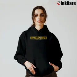 Women’s The Grandadalorian Mandalorian Fathers Day Cozy Hoodie in black | Warm, Structured, Stylish