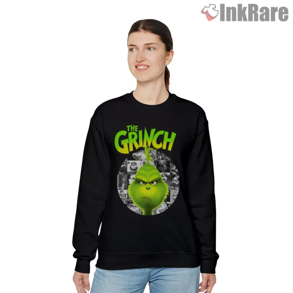 The Grinch Classic Close Up Christmas Shirt on graphic shirt for women graphic tee