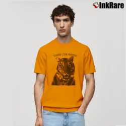 Men’s The Hangover Tigers Love Pepper Classic T-Shirt in orange | Soft, Breathable Everyday Wear