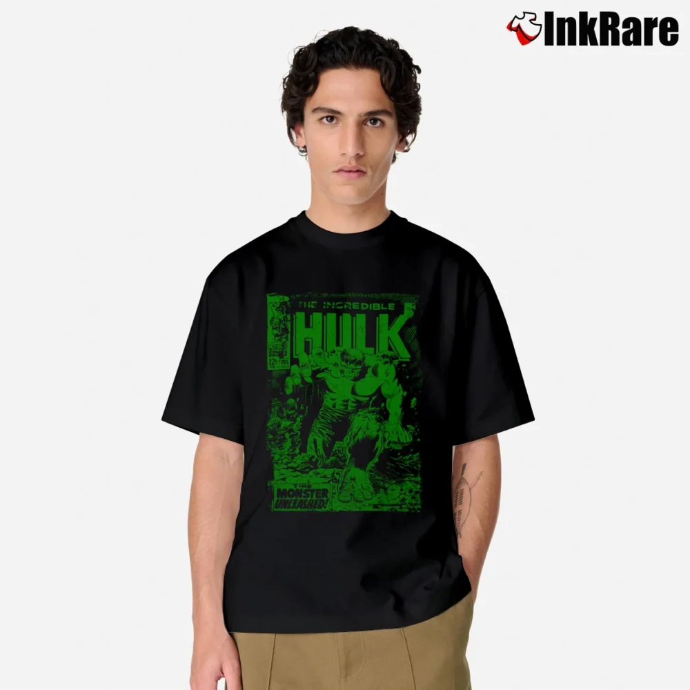 Men’s The Incredible Hulk Monster Unleashed Classic T-Shirt in black | Soft, Breathable Everyday Wear