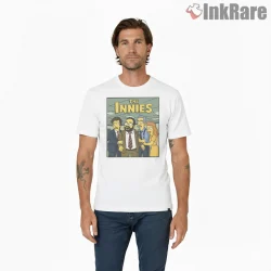The Innies Corporate Drama Tv Parody Simpsons Shirt on white short sleeve shirt for men graphic tee