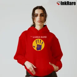 Women’s The J. Geils Band Sanctuary Graphic Cozy Hoodie in red | Warm, Structured, Stylish
