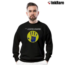 Men’s The J. Geils Band Sanctuary Graphic Crewneck Sweatshirt in black | Cozy Fabric, Clean Style