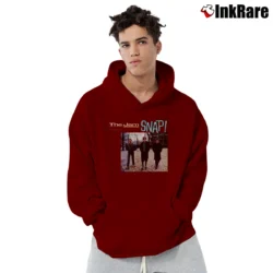 Men’s The Jam Band Logo Graphic Pullover Hoodie in maroon | Cozy, Durable, Modern Fit