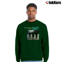Men’s The Jam Band Logo Graphic Crewneck Sweatshirt in forest green | Cozy Fabric, Clean Style