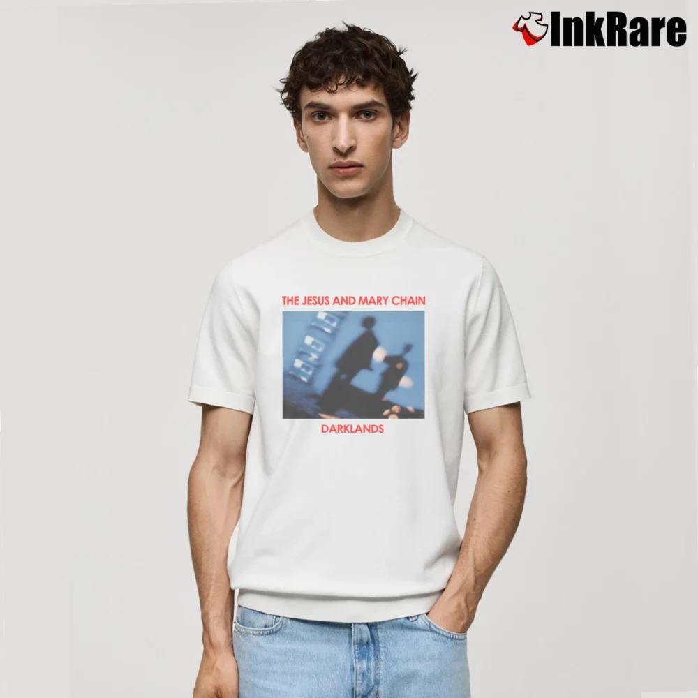 Men’s The Jesus And Mary Chain Darklands Band Classic T-Shirt in white | Soft, Breathable Everyday Wear