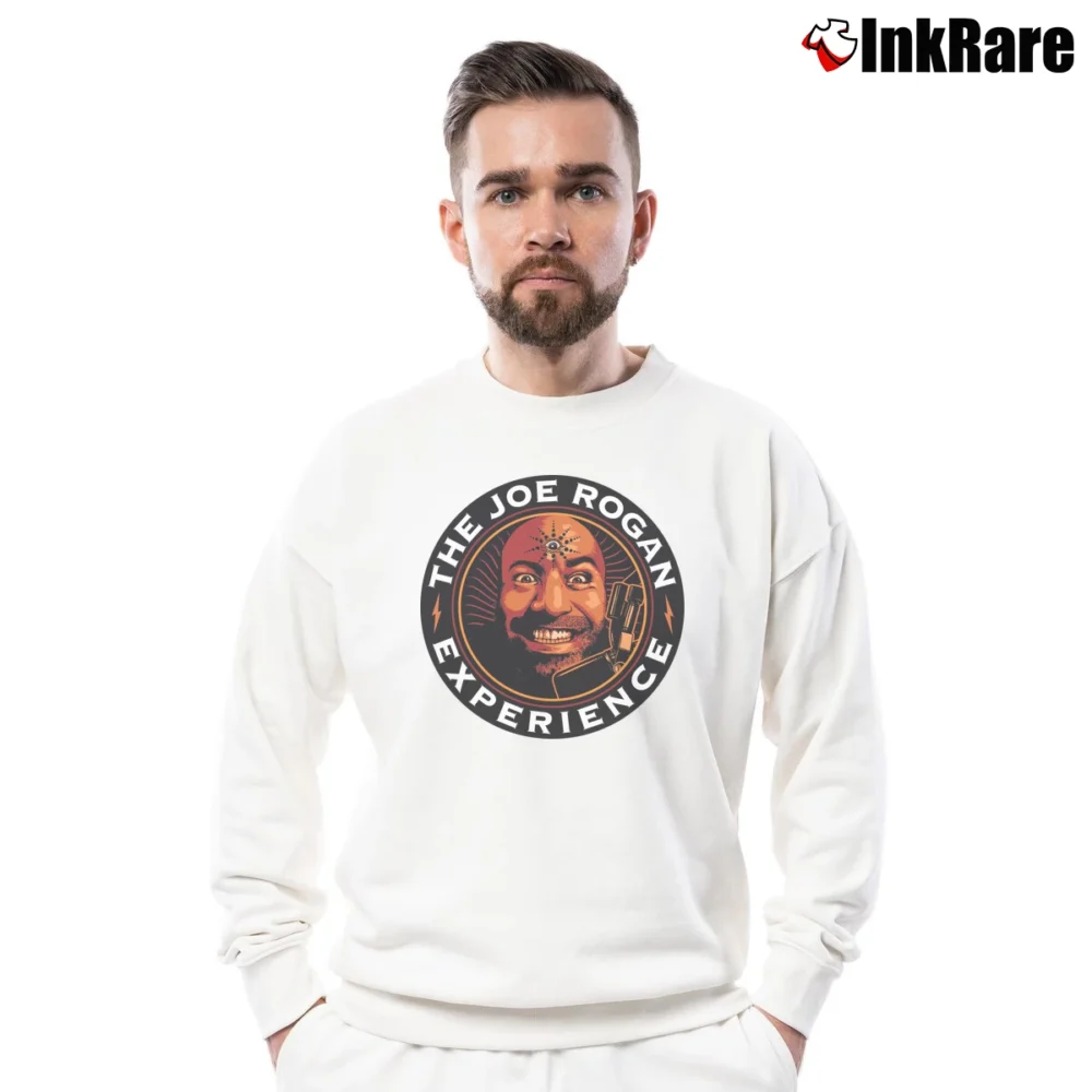 Men’s The Joe Rogan Experience Crewneck Sweatshirt in white | Cozy Fabric, Clean Style