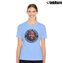 Women’s The Joe Rogan Experience V-Neck Tee in light blue | Chic Neckline, Soft Texture