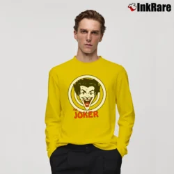 Men’s The Joker DC Comics Target Adult Long-Sleeve Shirt in yellow | Sleek, Lightweight, Year-Round Wear