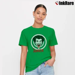 Women’s The Joker DC Comics Target Adult Signature T-Shirt in irish green | Soft, Flattering Fit