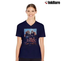 Women’s The Judds Farewell Tour 1991 V-Neck Tee in navy | Chic Neckline, Soft Texture