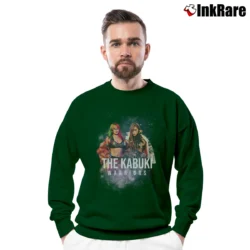 Men’s The Kabuki Warriors Crewneck Sweatshirt in forest green | Cozy Fabric, Clean Style