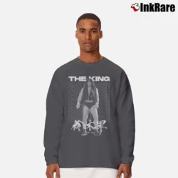Men’s The King Minoru Suzuki Kaze Ni Nare for NJPW Fans Long-Sleeve Shirt in charcoal | Sleek, Lightweight, Year-Round Wear