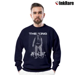 Men’s The King Minoru Suzuki Kaze Ni Nare for NJPW Fans Crewneck Sweatshirt in navy | Cozy Fabric, Clean Style
