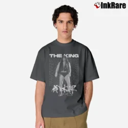 Men’s The King Minoru Suzuki Kaze Ni Nare for NJPW Fans Classic T-Shirt in charcoal | Soft, Breathable Everyday Wear