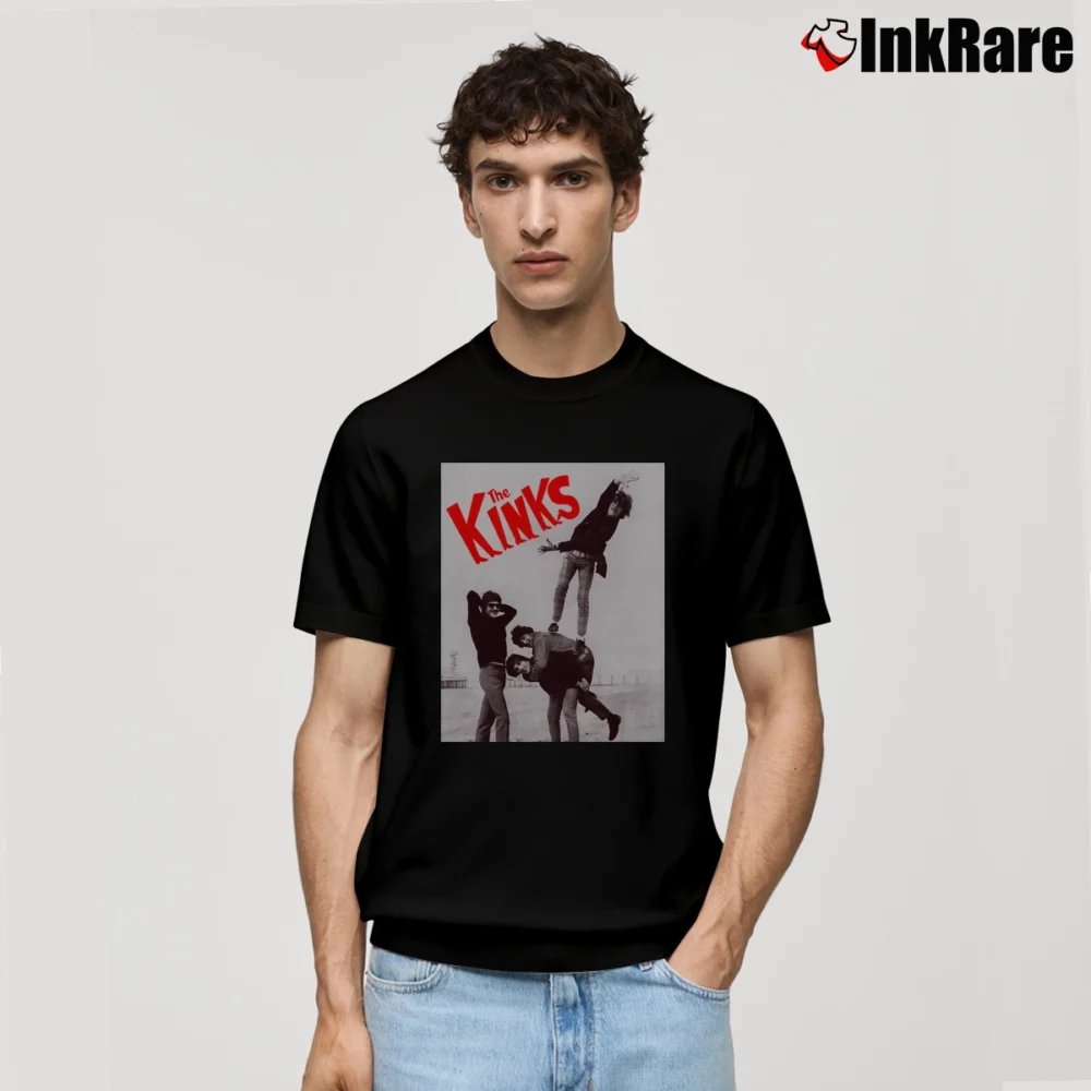 Men’s the kinks retro poster vintage music Classic T-Shirt in black | Soft, Breathable Everyday Wear