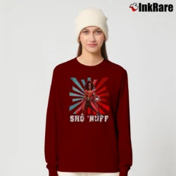 Women’s The Last Dragon Sho'nuff Classic Movie Long-Sleeve Top in maroon | Sleek, Versatile, All-Season