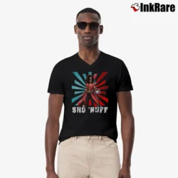 Men’s The Last Dragon Sho'nuff Classic Movie V-Neck Tee in black | Sharp, Breathable, Everyday Staple