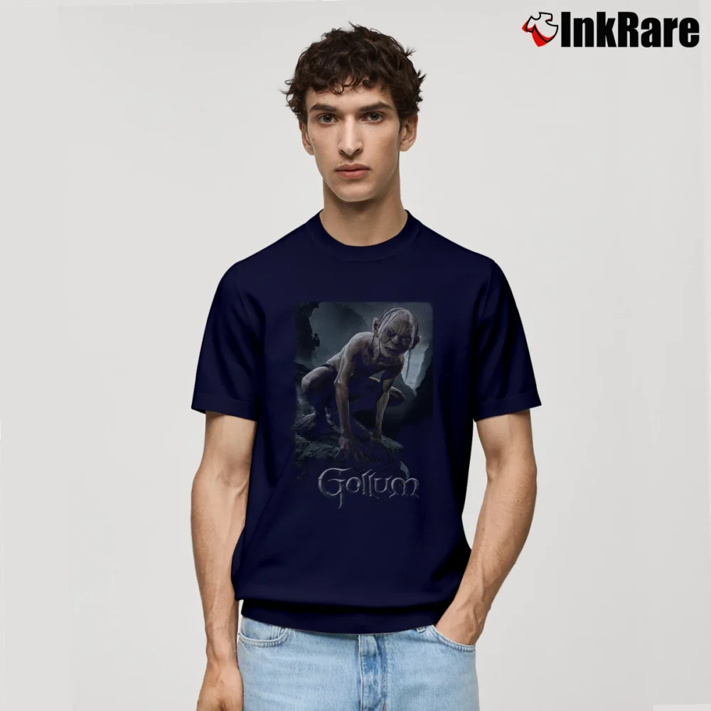 Men’s The Lord Of The Rings Gollum Classic T-Shirt in navy | Soft, Breathable Everyday Wear