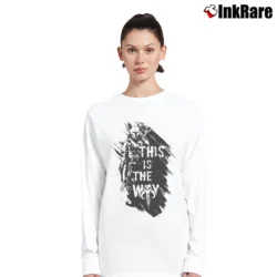 Women’s The Mandalorian This Is The Way Long-Sleeve Top in white | Sleek, Versatile, All-Season