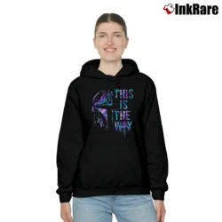 Women’s The Mandalorian This Is The Way Star Wars Cozy Hoodie in black | Warm, Structured, Stylish