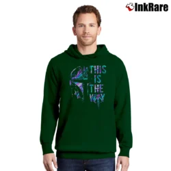 Men’s The Mandalorian This Is The Way Star Wars Pullover Hoodie in forest green | Cozy, Durable, Modern Fit