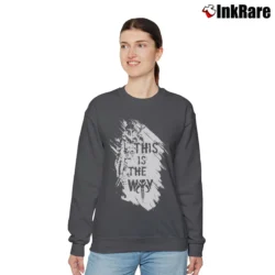 Women’s The Mandalorian This Is The Way Star Wars Quote Relaxed Sweatshirt in charcoal | Soft, Laid-Back Vibe