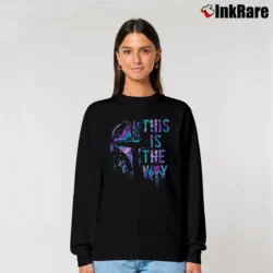 Women’s The Mandalorian This Is The Way Star Wars Relaxed Sweatshirt in black | Soft, Laid-Back Vibe