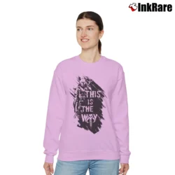 Women’s The Mandalorian This Is The Way Relaxed Sweatshirt in light pink | Soft, Laid-Back Vibe