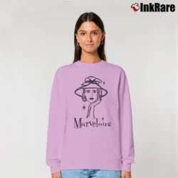 Women’s The Marvelous Mrs Maisel Comedy Relaxed Sweatshirt in light pink | Soft, Laid-Back Vibe