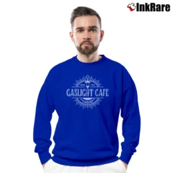 Men’s The Marvelous Mrs Maisel Gaslight Cafe Crewneck Sweatshirt in royal blue | Cozy Fabric, Clean Style