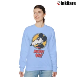 Women’s The Mickey Rat Parody Graphic Relaxed Sweatshirt in light blue | Soft, Laid-Back Vibe