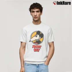 Men’s The Mickey Rat Parody Graphic Classic T-Shirt in white | Soft, Breathable Everyday Wear