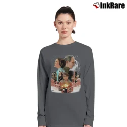 Women’s The Midnight Society Nostalgic Long-Sleeve Top in charcoal | Sleek, Versatile, All-Season