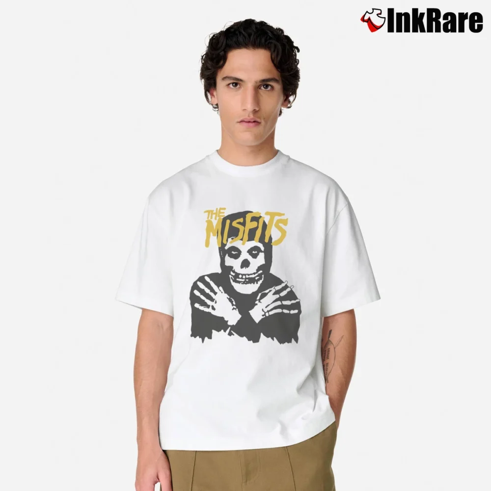 Men’s The Misfits Logo Classic T-Shirt in white | Soft, Breathable Everyday Wear